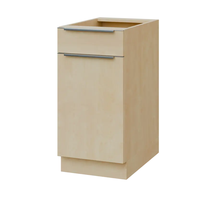 SIS - 4DZ spodní skříňka, 1-dveřová, 1-zásuvková, levá, 870x400x600, bříza světlá